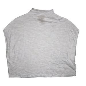 Chaser Shirt Womens Small White Sleeveless Mock Neck Oversized NWOT